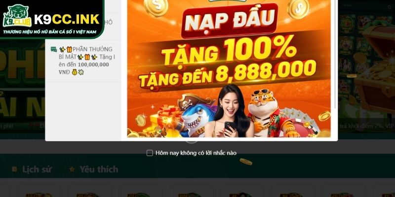 Khuyến Mãi K9CC Mới Nhất 2025 Đăng Ký Nạp Tiền HOT Nhất 2 Các Khuyến mãi K9CC hoàn trả và nạp thường niên