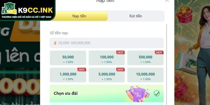 Nạp Tiền K9CC Hướng Dẫn Chi Tiết Từ A Đến Z Cho Cược thủ 1 Khái quát chi tiết về nạp tiền K9CC