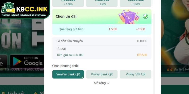 Nạp Tiền K9CC Hướng Dẫn Chi Tiết Từ A Đến Z Cho Cược thủ 2 Lợi ích và ưu điểm khi anh em giao dịch