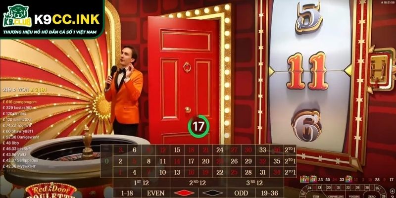 Kỹ thuật xoay vòng Red Door Roulette K9CC theo khu vực