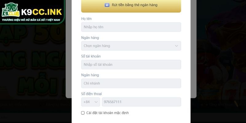 Rút Tiền K9CC An Toàn Hướng Dẫn Chi Tiết Cho Thành Viên Mới 2 Hướng dẫn rút số dư chi tiết cho anh em